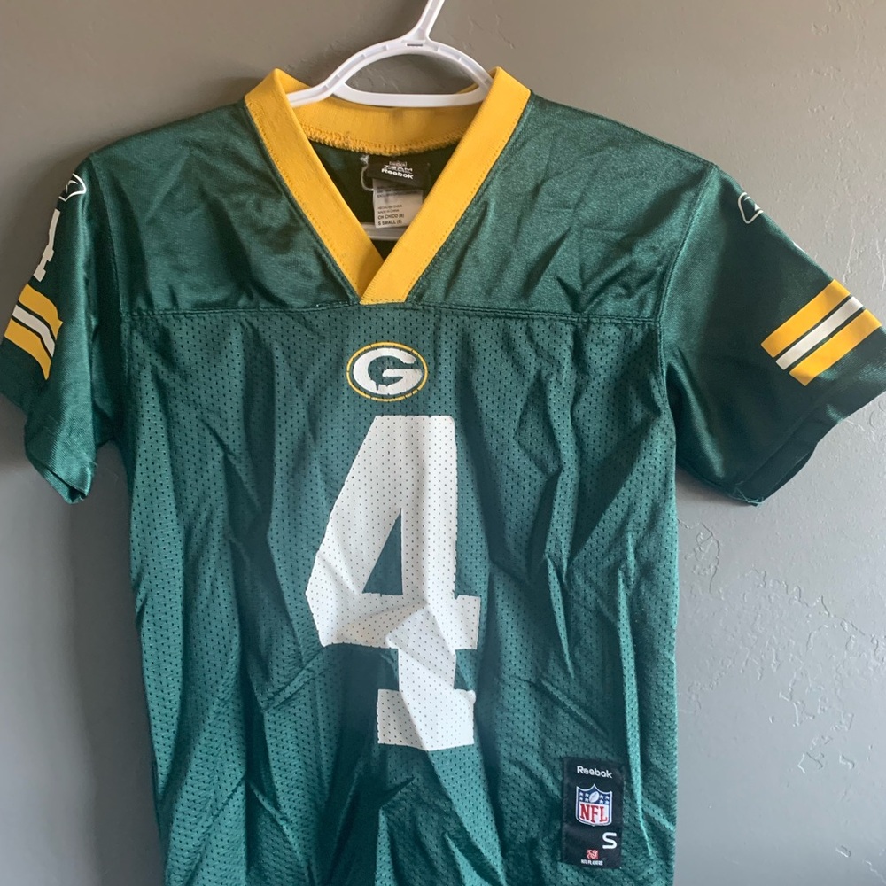 Green Bay throwback Farve jersey - youth size Small